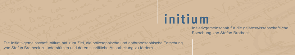 Initiativgemeinschaft für die geisteswissenschaftliche Forschung von Stefan Brotbeck